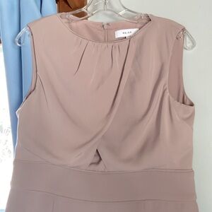 REISS SLEEVELESS PLEATED DRESS~SZ 14~PLEATED~MIDI